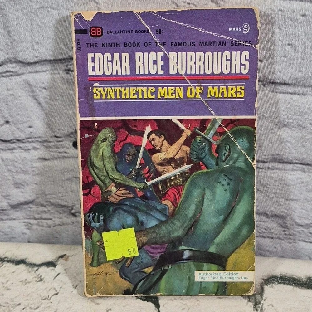 Vintage Paperbacks Science Fiction Sci-fi Lot Of 7 Books Asimov Lorrah Burroughs